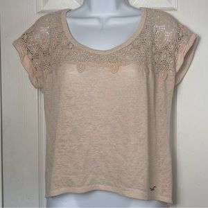 Hollister Lace Short Sleeve Shirt